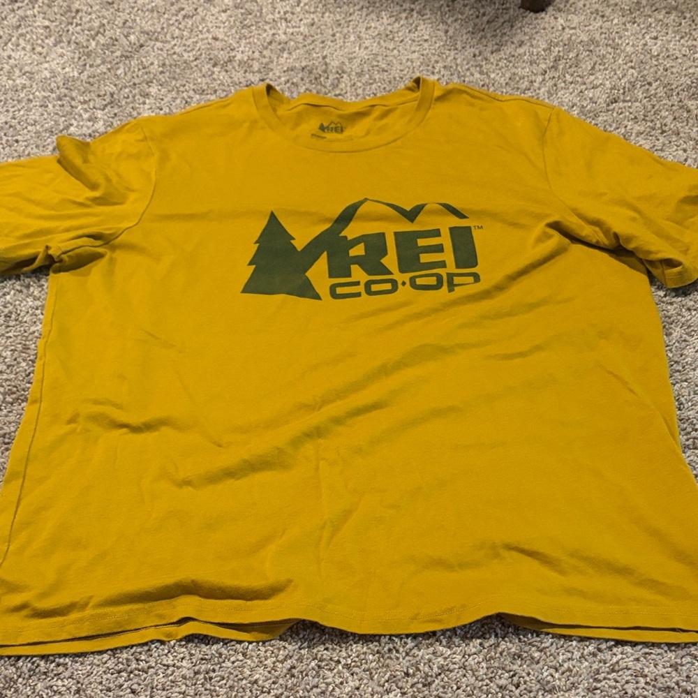 REI Co-op Mustard Yellow Logo T-Shirt